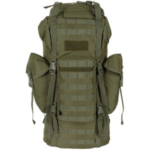 BW gevechtsrugtas “MOLLE” 65 l aluminiumversterking olijfgroen