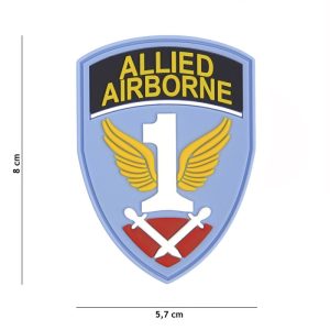 Embleem 3D PVC First allied Airborne army