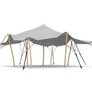 Stretchtent 6 x 6m | Touwensets